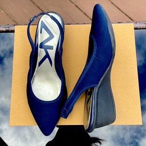 Navy Blue Anne Klein sport wedges. Like new.